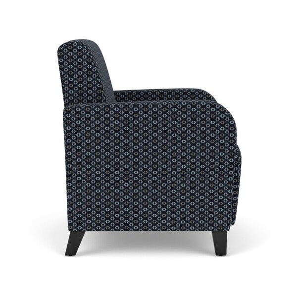 Siena Lounge Reception Guest Chair, Black, RS Night Sky Upholstery